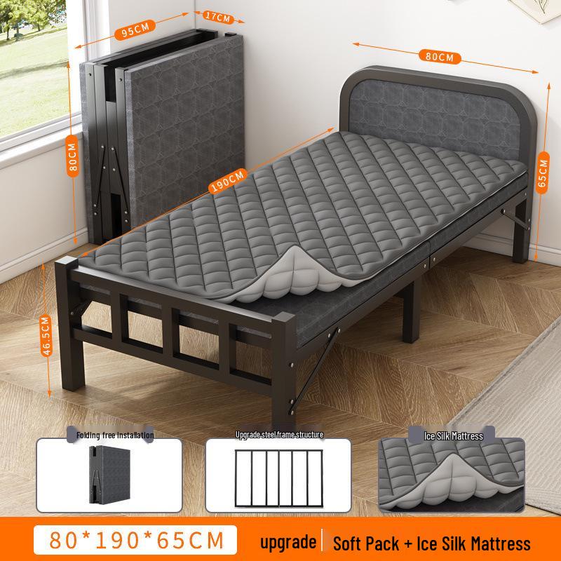 Portable Folding Recliner: Multi-Functional Single Bed for Home, Office, or Camping