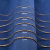 Dainty 316L Stainless Steel Thin Necklace Cable Chain On the Neck for Women Men's Hip Hop Choker Jewelry Accessories Her Gift