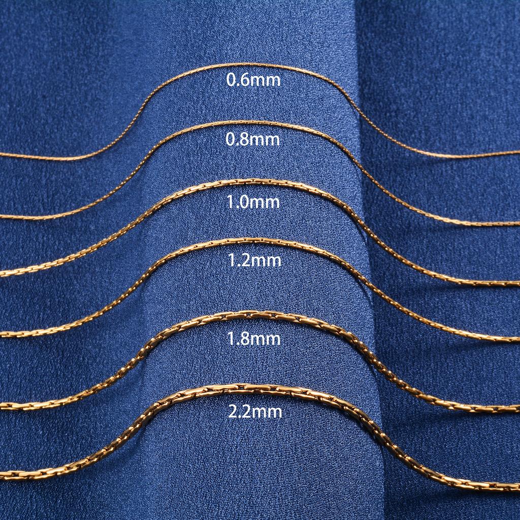 Dainty 316L Stainless Steel Thin Necklace Cable Chain On the Neck for Women Men's Hip Hop Choker Jewelry Accessories Her Gift