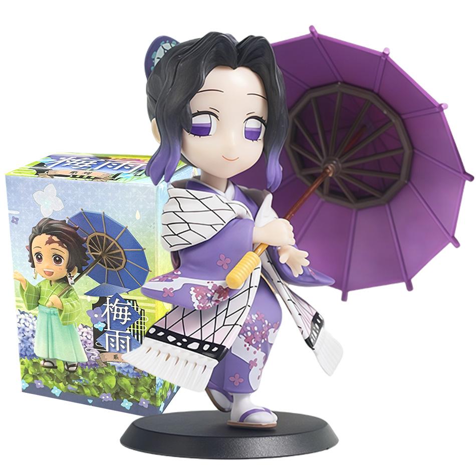 Demon Slayer Figure Toy Anime Kimetsu Yaiba Umbrella Tanjiro Nidouzi Inosuke Zenizu Figurine Model Doll Gifts PVD no series Kid Friendly Entertaining