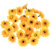 100 Stück 4,5 cm Mini Seiden-Sonnenblume Künstliche Blumenkopf für Hochzeitsparty Heimdekoration DIY Kranz Scrapbooking Kunstblumen