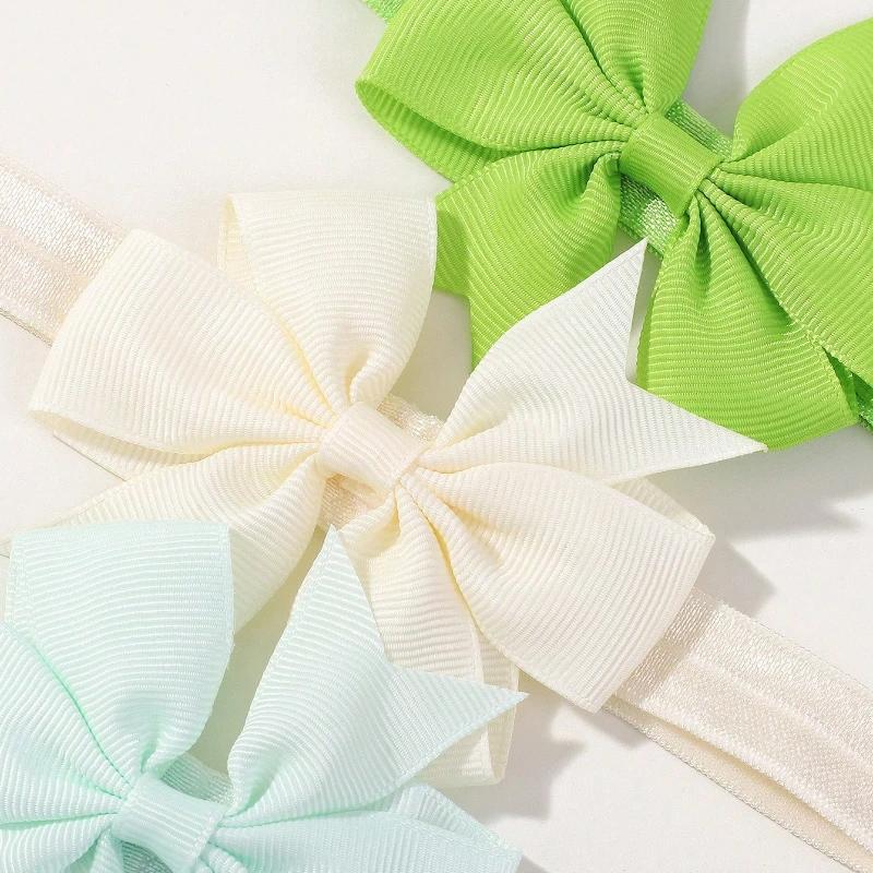 6pcs Baby Girl Headband Newborn Kids Children Rubber Bandage Bands Elastics Hair Accessory Hairbands  Bowknot Hair Accessories