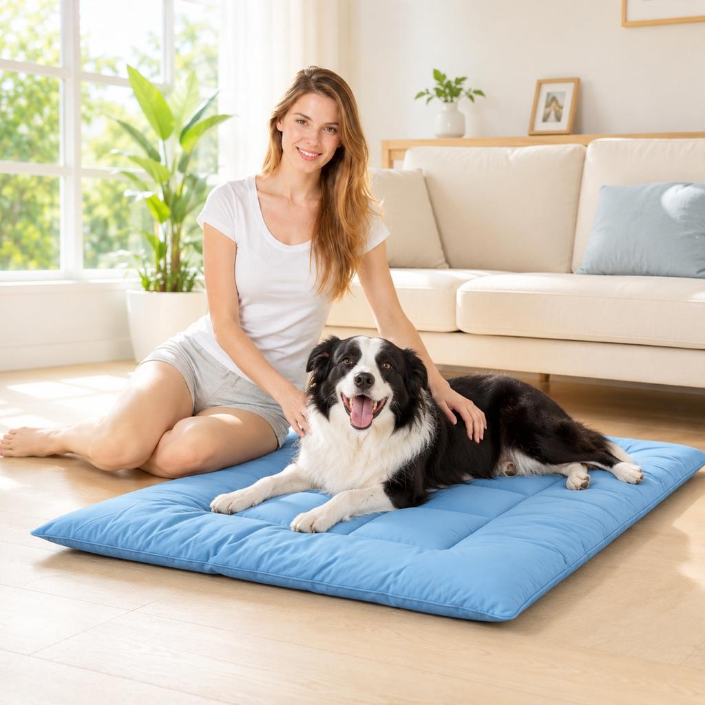 Pet Cooling Mat Breathable Soft Sleeping Pad for Dogs and Cats Suitable for Indoor and Outdoor Use Washable Lightweight Design