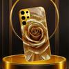 Golden Flower Pattern  Phone Case for Samsung Galaxy S26 S25 S24 S23 S22 S21 FE Ultra Plus Back Cover