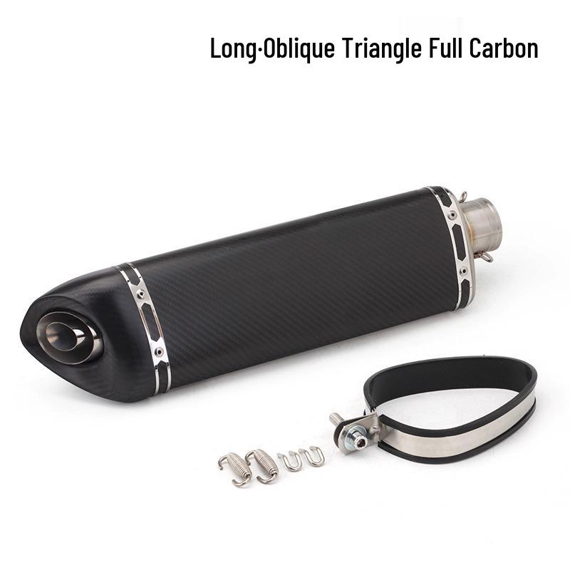 Universal Ninja Motorcycle Exhaust: Oblique Triangle, Round & Hexagon Tail Mods