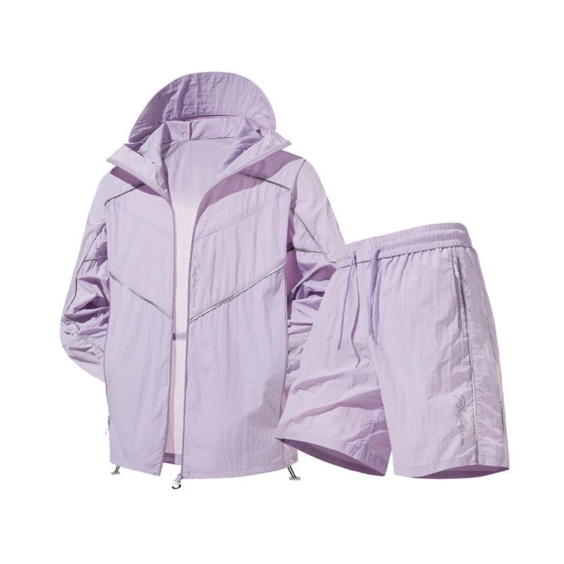 

Sun protection clothing set Ice silk quick-drying anti-UV skin clothing mountaineering clothing set XS фіолетовий