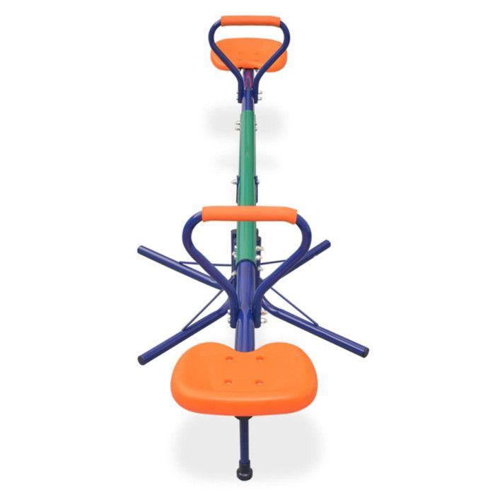Rotating See-saws - vidaXL - Orange - Steel and Plastic - For Children from 3 Years - Mixed
