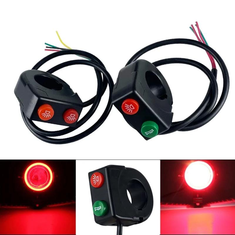 Motorcycle Control Headlight Horn 2-function Switch 22 Handlebar Tube Diameter 2-in-1 Combination Switch Motorcycle Accessories