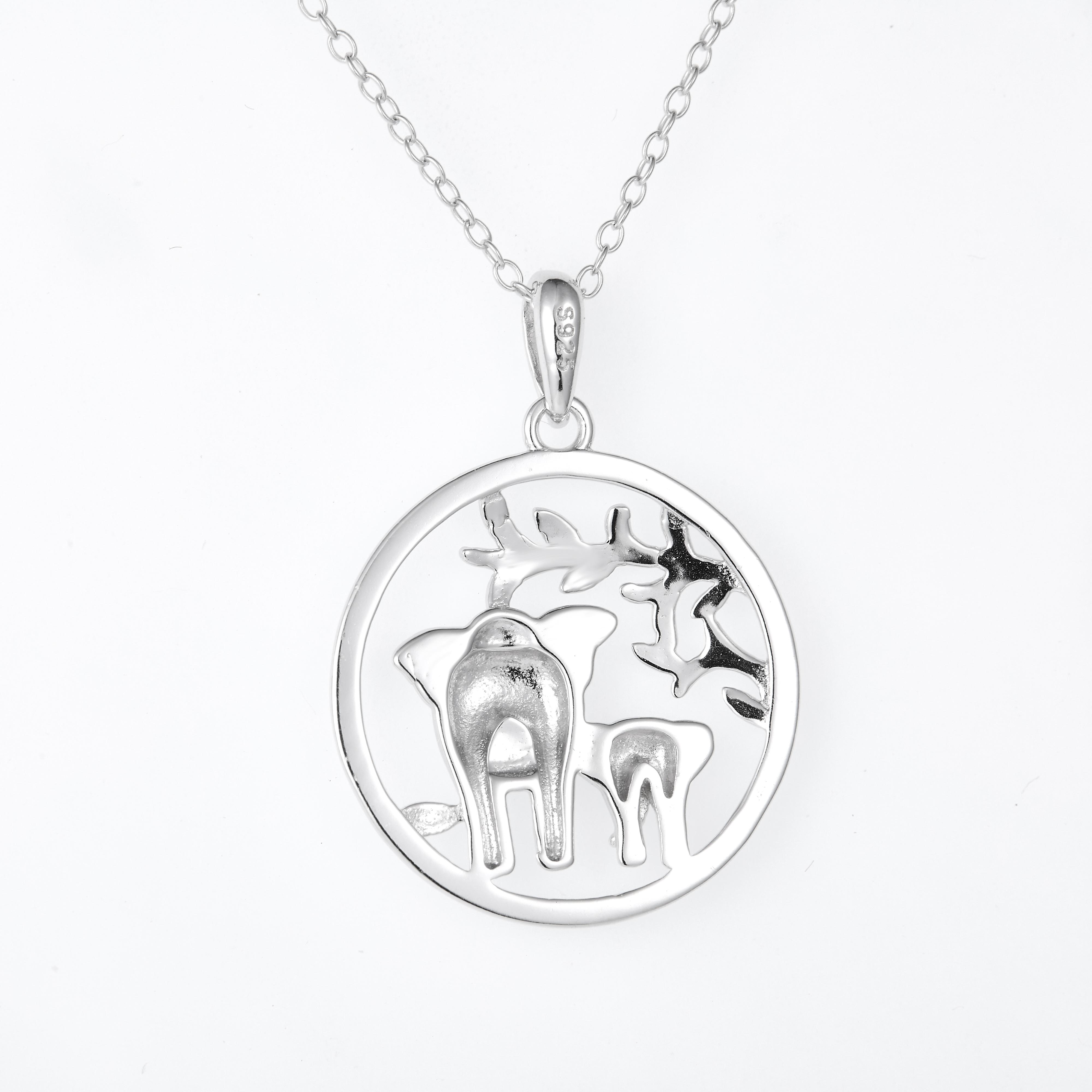 

Изысканное ожерелье с кулоном в форме сердца, ювелирное украшение «объятия матери и ребенка», аксессуары со слонами для женщин на День матери серебряный