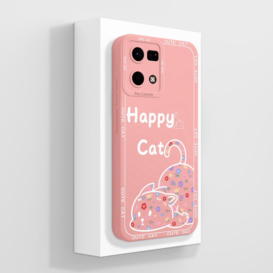 Cute Panda Case For Oppo Reno 7 Pro 7Z 7Lite Phone Cover Soft Liquid Silicone Anti Drop Back Covers For Oppo Reno7 4G 5G Housing