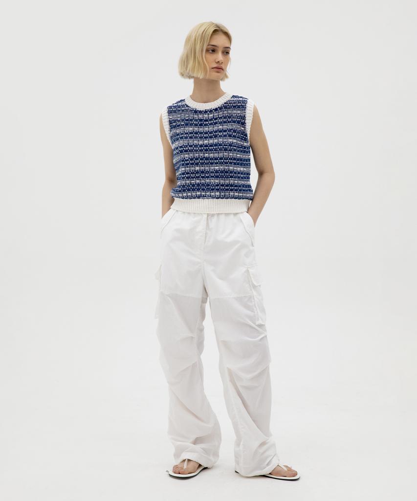Leuba Comfort String Cargo Pants - White