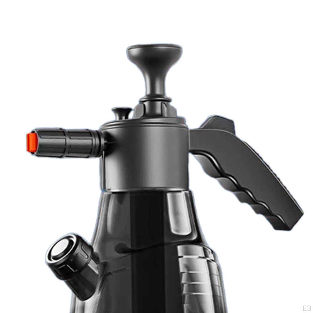 2.3L Foam Sprayer Hand Pressurized Soap Professional Easy To Use with 2 Nozzles for Car