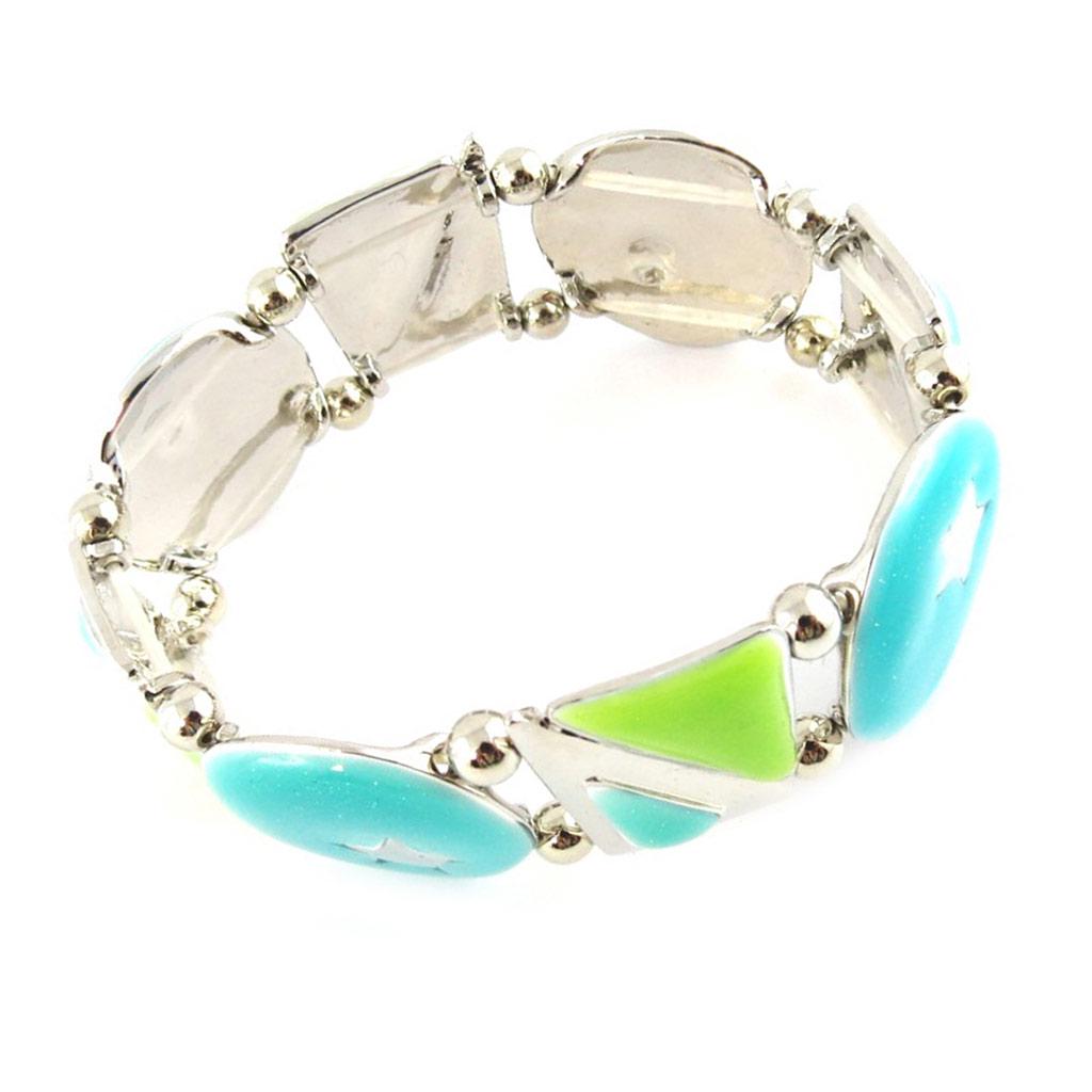 NOA [G0326] - Designer Bracelet 'Starry Night' Blue Green