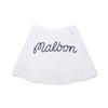 MALBON GOLF Partially Pleated Lettering Skirt Off White (Woman)