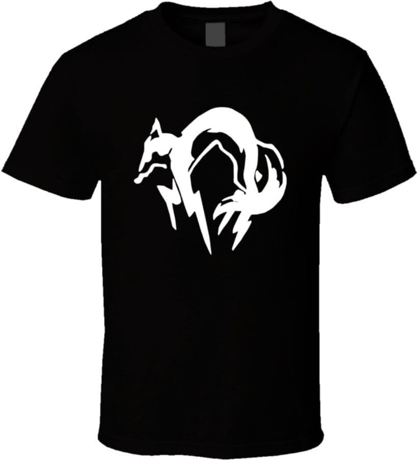 Metal Gear Solid Kojima T-Shirt Graphic Top Printed Tee Shirt for Mens Black 4XL чёрный