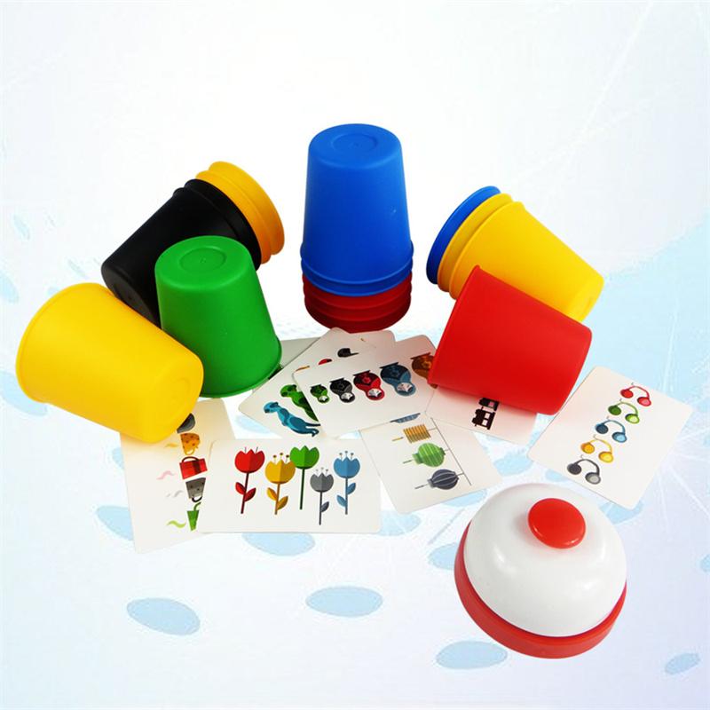 Speed Stacking Cup Plastic Card Game Family Outdoor Indoor Speed Challenge Training Party Desktop Fun Toys Children's Toys