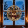 Handgemaakte Feestelijke Huisdecoratie Kerst Kunst met Nep Parels Hangend Ornament Kit, DIY 3D Kralen Sprankelende Acryl Edelsteen Kunst Ambacht, Bord voor Raam, Deur,