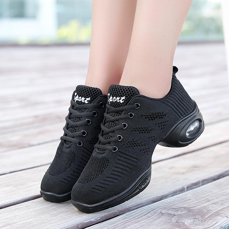 Danssneakers för kvinnor Jazzdansskor för kvinna Nät Modern Danssko Damer Kvinnlig Sport Funktionella Dansskor