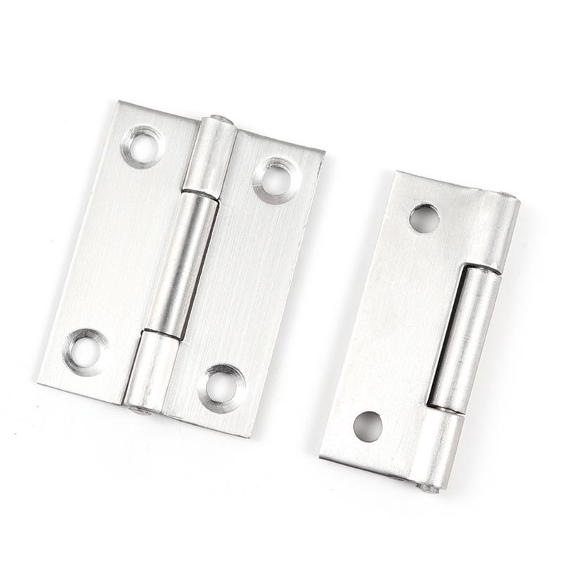 Miniaturowe płaskie zawiasy ze stali nierdzewnej do drzwi szafek drewnianych - rozmiary: 1, 1,5, 2, 2,5, 3, 4 cale