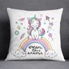 Cartoon Pink Unicorn Collection Pillow Gift Home Office Decor Pillow Bedroom Sofa Car Cushion Cover Pillowcase