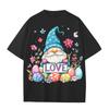 Boys And Girls Casual Loose Easter Print T-Shirt Round Neck Pullover Short Sleeve Top