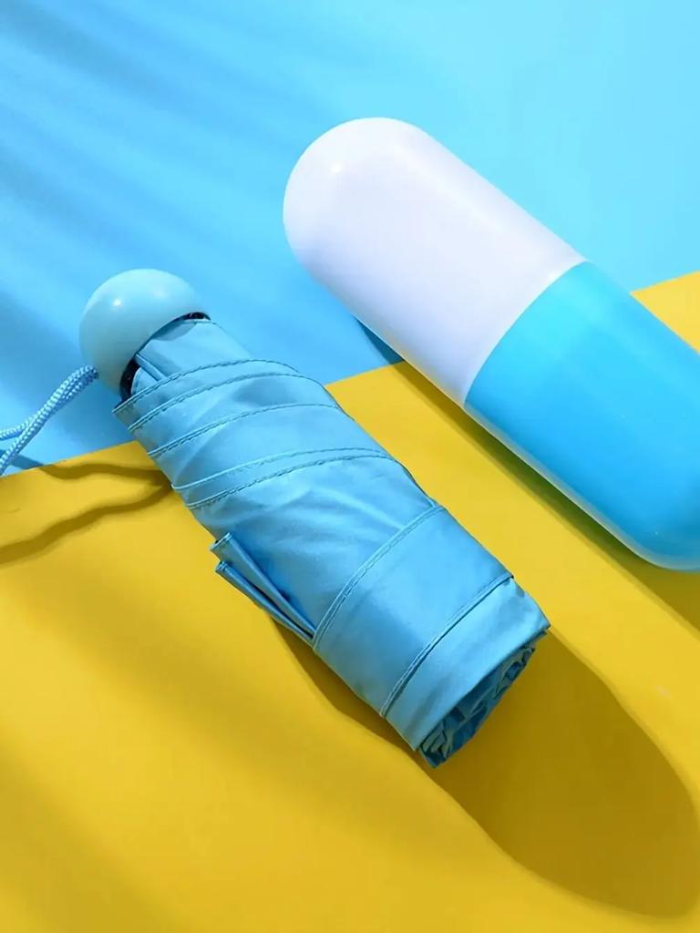 1pcMini PortableSunUmbrella-Stylish Casual Designand Dual-Use for Sun and Rain Perfect for Outdoor Activities and Daily Commutes