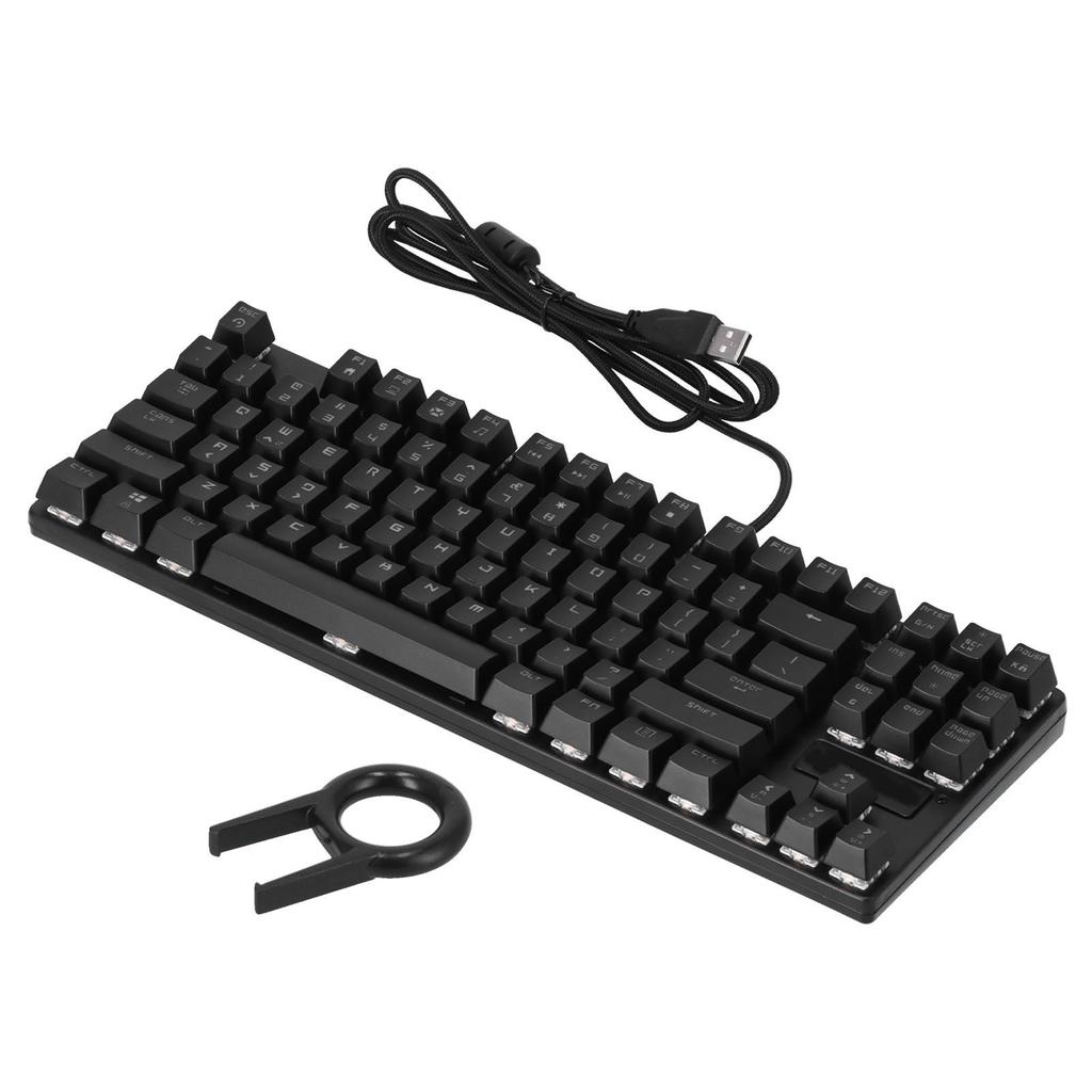 MAGIC REFINER Gaming-Tastatur 87 Tasten Tragbar Langlebig RGB-Hintergrundbeleuchtung Ergonomische Mechanische Tastatur