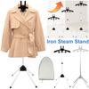 Iron Steam Stand Set with Hand-held Ironing Board Handheld Garment Steamer Rack High Adjustable Standing Ironing Machine Hanger