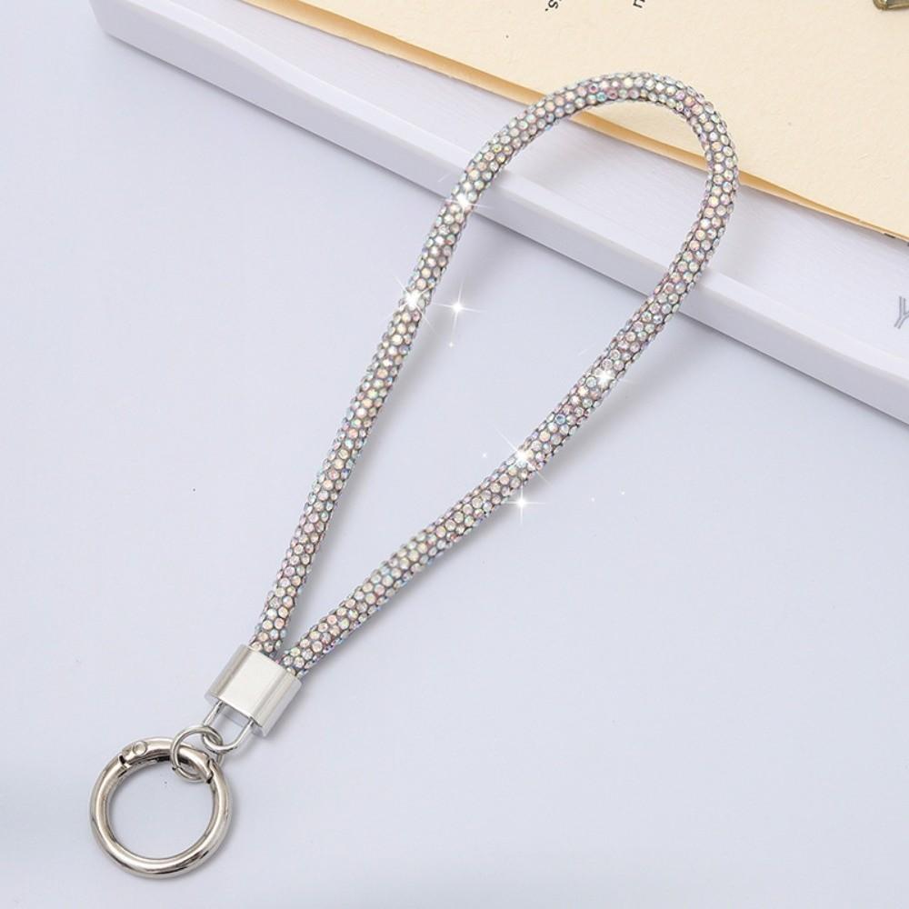Fashion Glitter Rhinestone Phone Lanyard Bright Bling Bling Crystal Wrist Straps Hanging Anti-lost Rope Phone Accessories