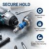 3PCS 1/4" 3/8" 1/2" Drive Socket Adapter Set Multi-Color 1/4 Inch Hex Shank Impact Grade Socket Adapter High Speed Nut Driver