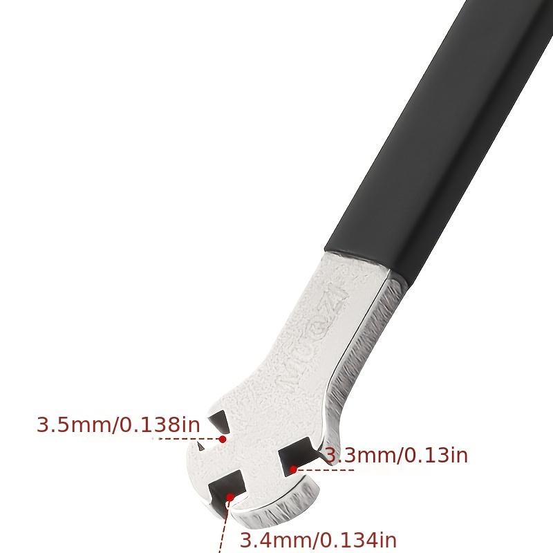 1 Pc Stainless Steel Bicycle Spoke Wrench, Multiple Colors, Adjustment Tool for Mountain Bike Wheel Spokes Correction and Replacement