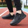 PU Leather Running Shoes Men's Casual Sneakers Fitness Trainers Waterproof Sports Shoes Soft Sole Sneakers