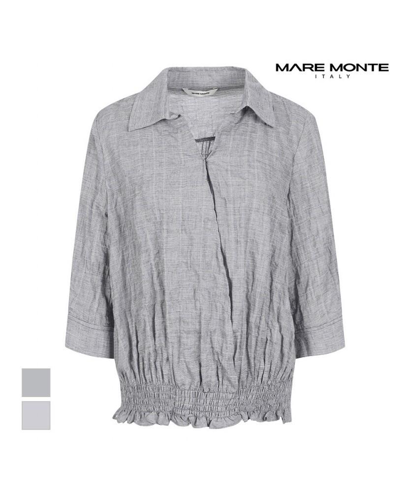 MAREMONTE Hem Elastic Collar Blouse_M234Mbl25S0