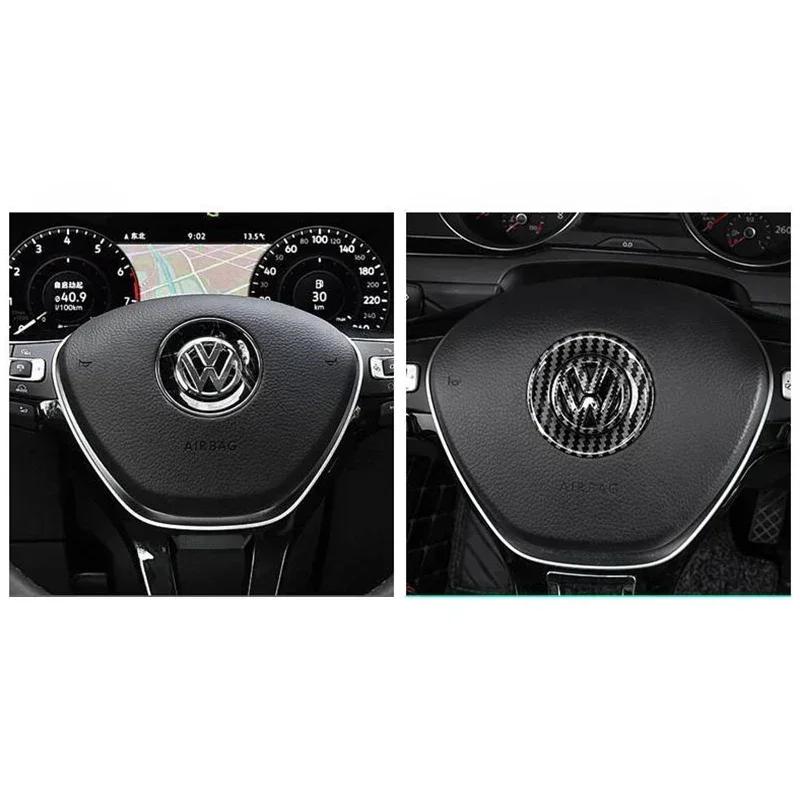 BSN1 Emblems Car Steering Wheel Emblem Sticker Interior Accessories For Volkswagen GTI Polo Golf Passat Scirocco Beetle Tiguan Magota