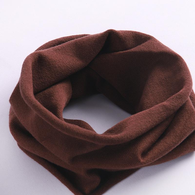 Unisex Spring & Autumn Knitted Neck Warmer Snood Pullover - Solid Color, Cold-Proof, Versatile