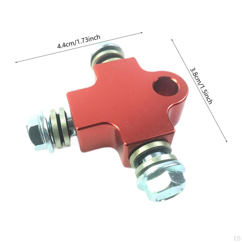 3 Way Brake Oil Hose Connector, Bracket, Modified Triple Adapter for ATV And Off-Road