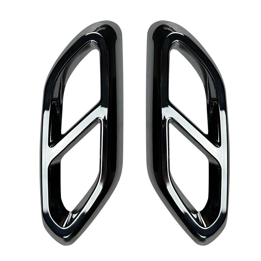 ABS Exhaust Muffler Pipe Tip Tailpipe Cover Trim Covers For Benz GLC Class X254 2023+ GLC260 GLC300