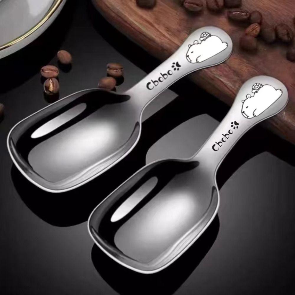 

Easy to Clean Coffee Scoop Stainless Steel Rice Spoon High-quality Powder Spoon for Kitchen Tools Style 1
