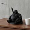 Cool Office Desk Ornaments 3D Printed Samurai Pen Holder for Pencils And Brushes, Creative Niche Movie Fan Gifts Desktop Organizer, Unique Armor
