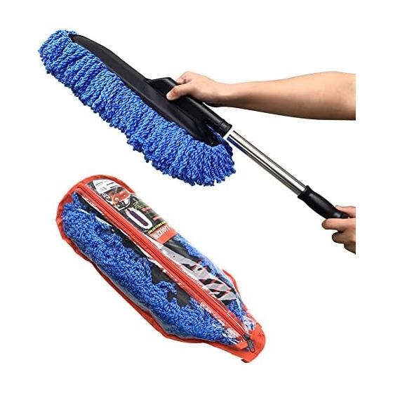 Car Wash Mop, Telescopic Brush, Car Wash Sponge, Car Wash Supplies, Glass Cleaning, Car Wash Goods, Waxing, Duster, Water Wiping, Window Compatible,