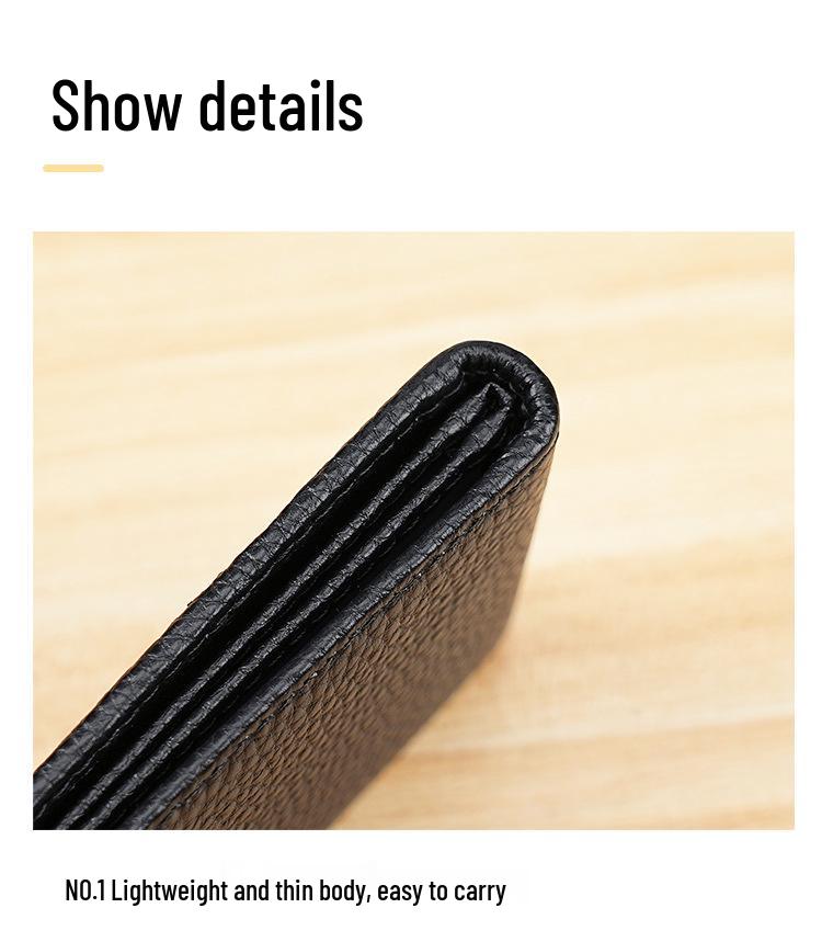 Genuine Leather Driver's License & Vehicle Registration Holder, Top Layer Cowhide, Multifunctional Card Wallet for Men & Women