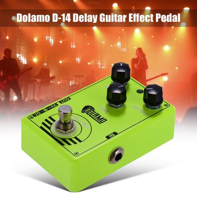 Dolamo D-14 Delay Gitar Efekt Pedalı Mix Tekrarı ve Zaman Kontrolleri True Bypass ile Delay Pedalı