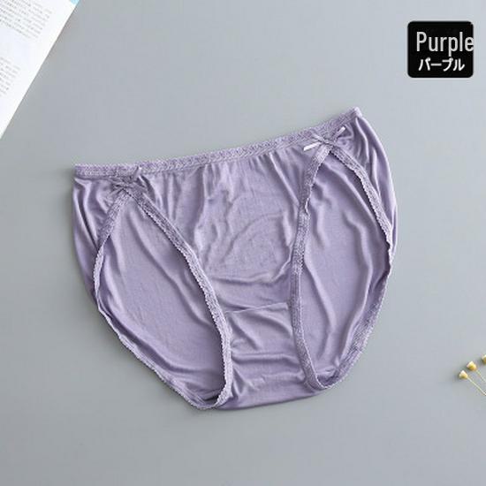 Roupa Íntima de Seda de Amora Feminina de Alta Qualidade Tangge: Calcinhas/Cuecas Sexy de Cintura Baixa