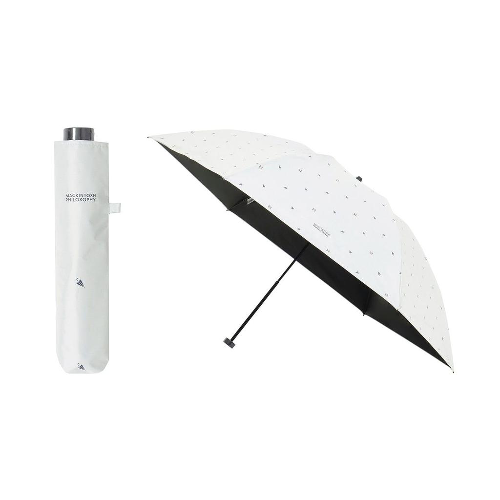 Moonbat Folding Sun and Light Heat [Mackintosh Philosophy] Parasol, Umbrella, Rain, Lightweight, 100% Blocking, Shielding, 22-431-12154-22, Off-White