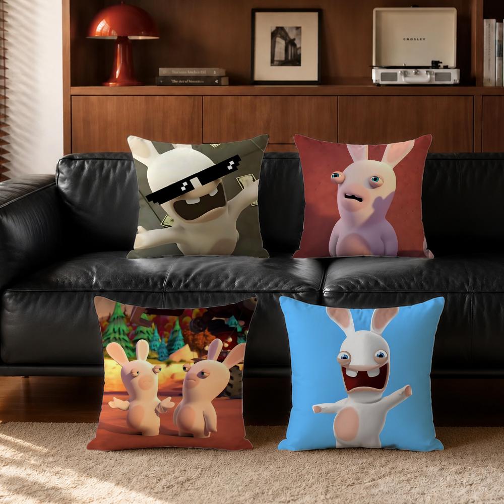 Cartoon RRabbidsing Cushion Cover Cushion Cover Set Pcs x x x Pillowcase Decorative Sofa Home Decor