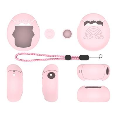 Silicone Cover with Thumb Grips & Lanyard Game Console Protective Cover Shockproof Shell for Tamagotchi Paradise Accessories