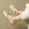 Fashion 2025 Flats Pumps Genuine Leather Shoes Buckles Loafer Round Toe Shoes Women Mary Janes Comfort Spring Summer Casual Shoes Flats
