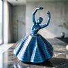 3D Printed Spinning Ballerina Fidget Toy Ballet Spinner Sensory Toy Expanded Whirling Spiral Desk Toy for Adults Teens Stress Relief