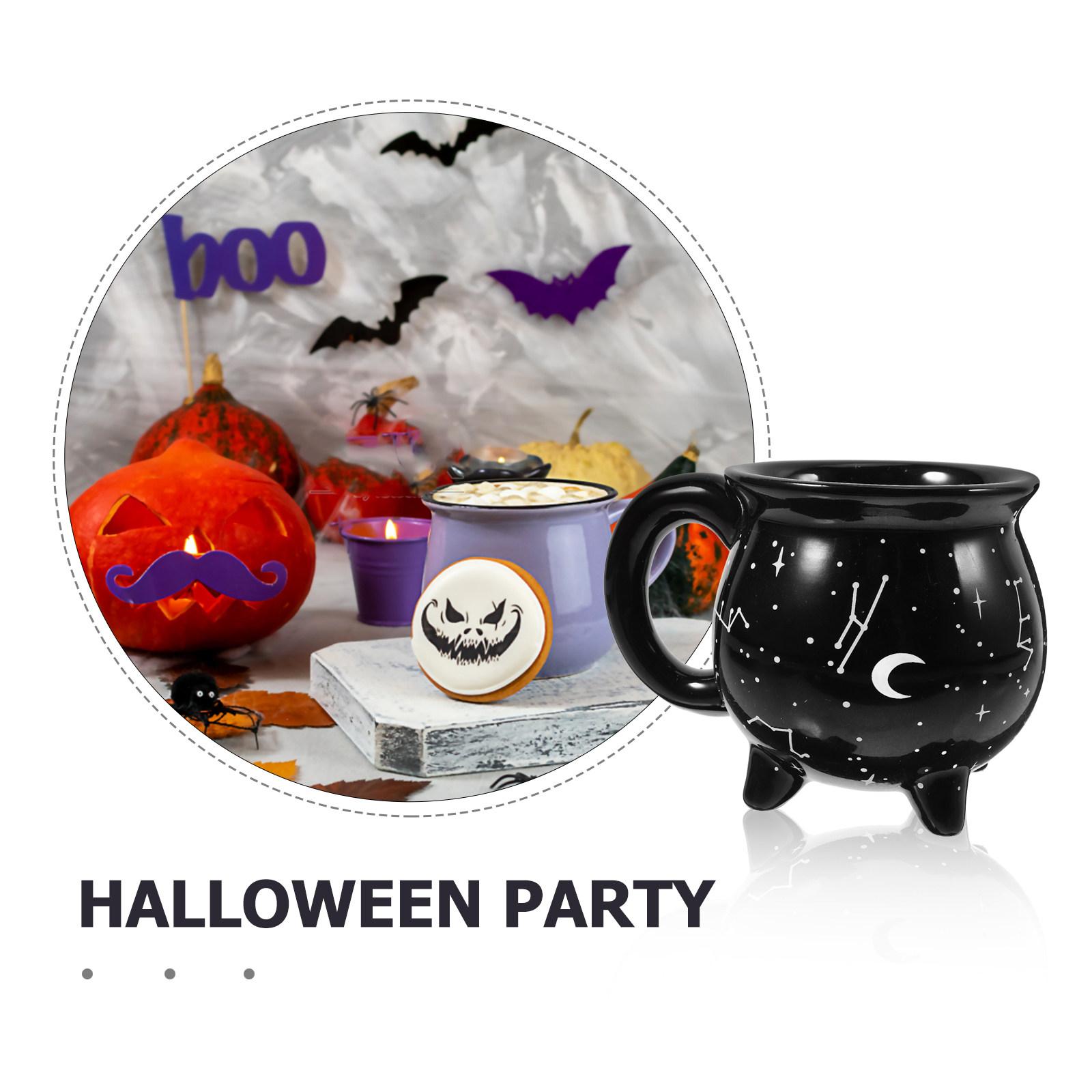

Halloween Mug Ceramic Cauldron Coffee Cup for Hot Drinks Water Soda Cocktails Perfect for Family Gathering Party Time other