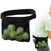 Tennis Ball Holder Adjustable Mesh Bag Waist Pouch Tennis Balls Carrying Bag